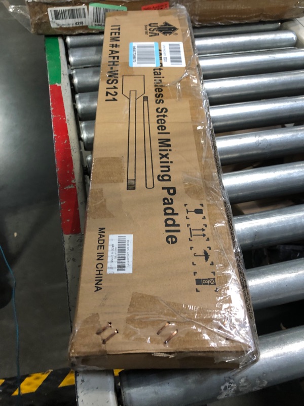 Photo 1 of ARC WS121 48 Inch Stainless Steel Mixing Paddle with Threads Removable Handle Long Stir Paddle for Large Batch Cooking Crawfish Boil and Brewing Beer 48" paddle