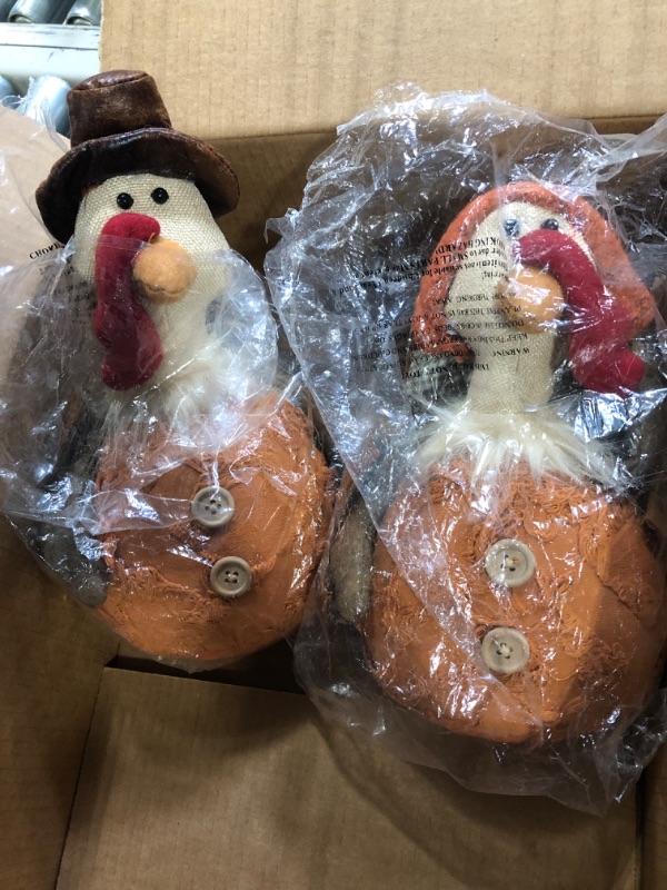 Photo 1 of 2 pc turkey decor set 