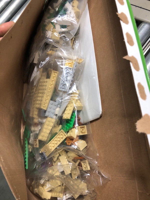 Photo 3 of **USED POSSIBLE MISSING PARTS** LEGO Minecraft The Iron Golem Fortress 21250 Building Toy Set, Playset Featuring a Crystal Knight and Golden Knight, A Fortress and a Giant Golem, Build and Display Minecraft Toy for 9 Year Old Kids
