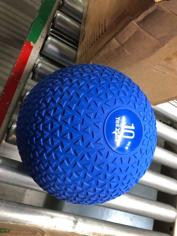 Photo 1 of Yes4All Slam Balls, 10-40lb Medicine Ball Weight, Durable PVC Sand Filled Workout Dynamic Medicine Ball for Core Strengthen
