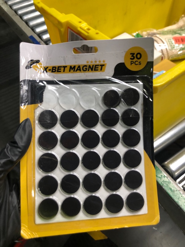 Photo 2 of Magnetic Dots - Self Adhesive Magnet Dots (0.8" x 0.8") - Peel & Stick Magnetic Circles - Flexible Sticky Magnets - Sheets is Alternative to Magnetic Squares, Stickers, Strip and Tape 30 Pcs