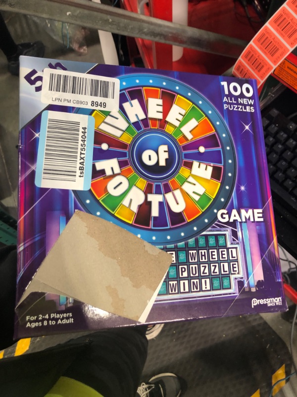 Photo 2 of Wheel of Fortune Game: 5th Edition - Spin The Wheel, Solve A Puzzle, And Win by Pressman, 5"