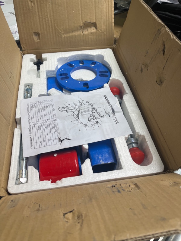 Photo 1 of BLACKHORSE-RACING Fender Roller Tool Lip Rolling Reforming Extending Tools Auto Body Light Truck Lip Wheel Arch Roller Flaring Former Heavy Duty for Automobile Maintenance Blue Fender Roller Tool (Included Accessories)