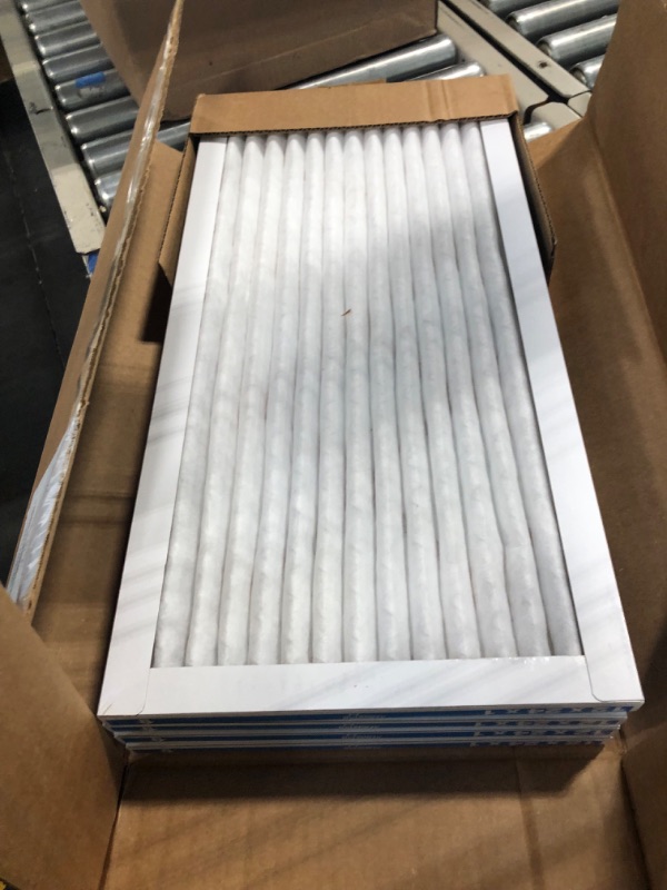 Photo 3 of Aerostar Allergen and Pet Dander 12x24x1 MERV 11 Pleated Air Filter Made in The USA Actual Size 11 3/4"x21 3/4"x3/4" 4 Pack