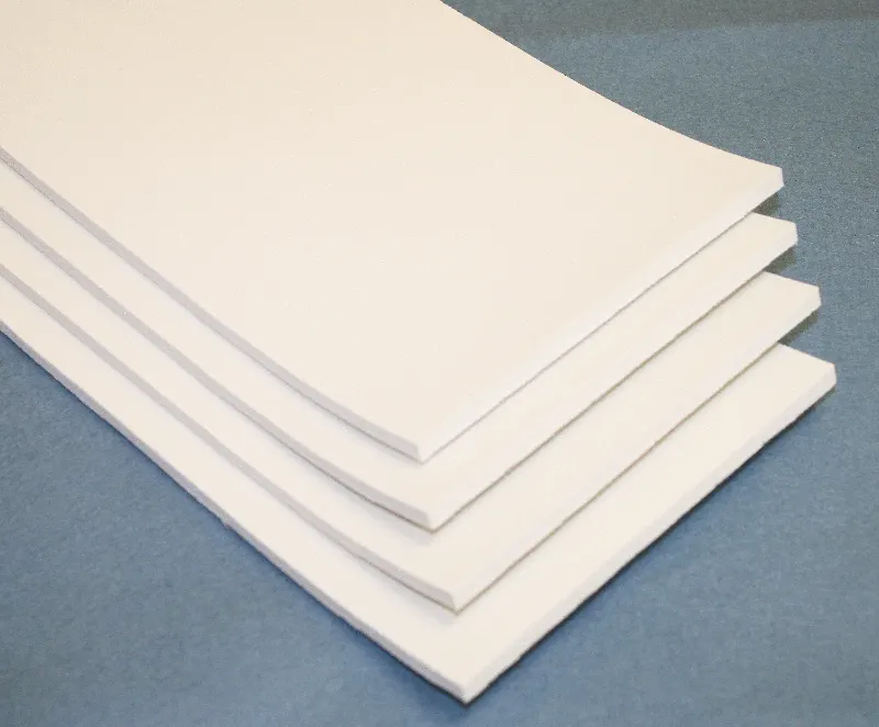 Photo 1 of 6" x 12" x 1/4" Thick White Foam Sheet Pack- 4 Sheets (900665)