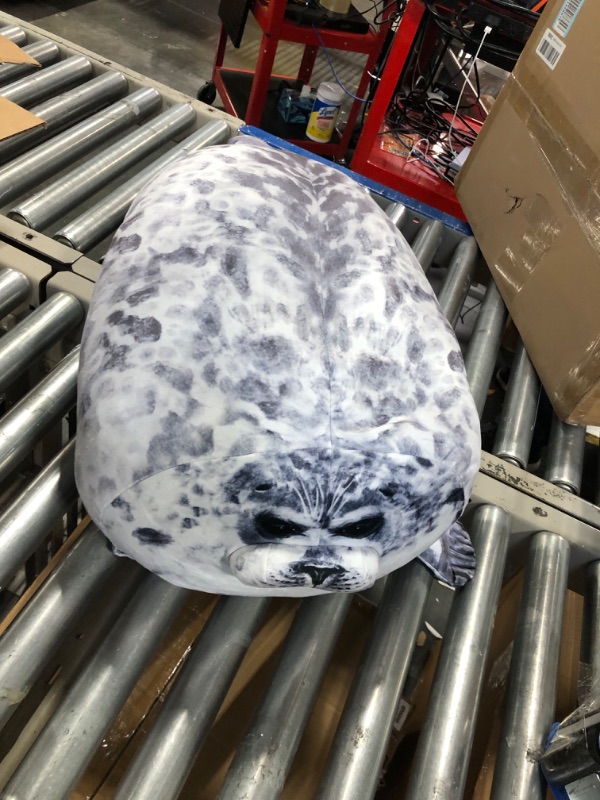 Photo 3 of ETAOLINE Chubby Blob Seal Pillow Cute Seal Plush Toy Cotton Stuffed Animals (X-Large)