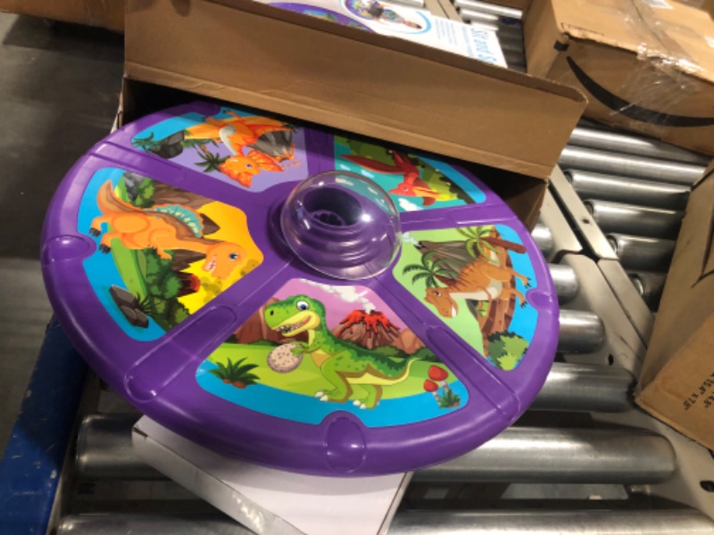 Photo 1 of Dinosaur Sit and Spin Toys for Toddlers with LED Light and Music, 360° Spin Activity Toy for Ages Over 18 Months Kids, Girls and Boys