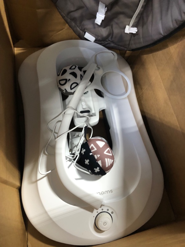 Photo 1 of 4moms RockaRoo Baby Rocker, Compact Baby Rocker with Front to Back Gliding Motion, Graphite