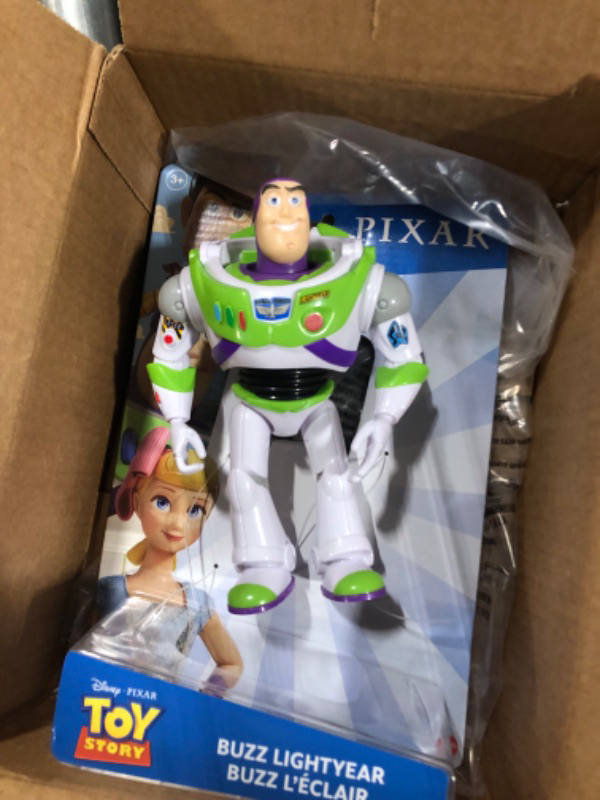 Photo 1 of Mattel Disney Pixar Buzz Lightyear Action Figure, Posable Character in Signature Look, Collectible Toy, 7 Inch