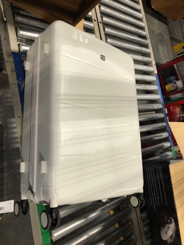 Photo 1 of Hanke 26 Inch Luggage Large Suitcase With Spinner Wheels Tsa Luggage Suitcases Traveler's Choice Hard Case Luggage For Women & Men Rolling Checked Luggage(Smoke White) Checked-Medium 26-Inch Smoke White