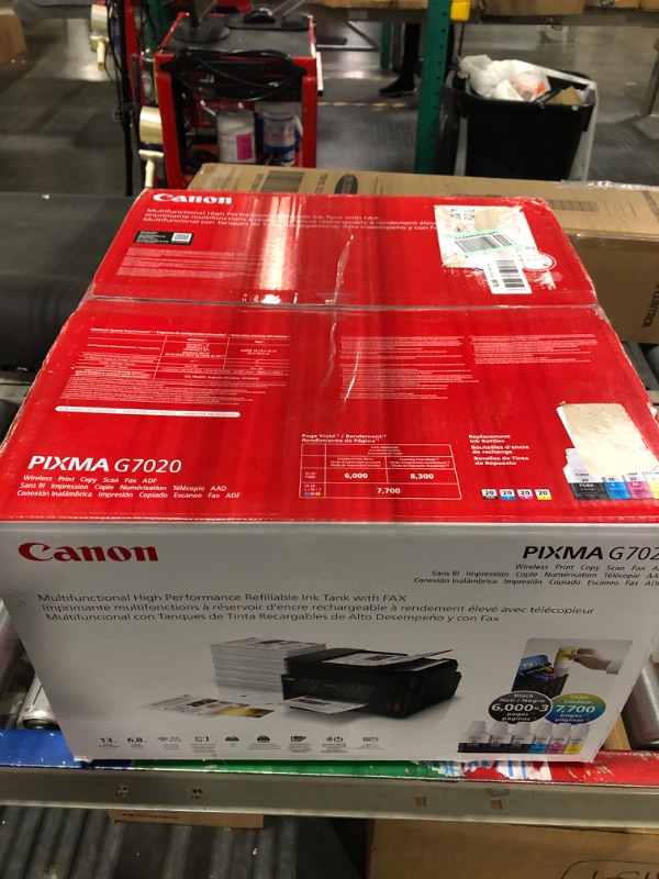 Photo 2 of Canon G7020 All-in-One Printer Home Office | Wireless Supertank (Megatank) Printer | Copier | Scan, | Fax and ADF with Mobile Printing, Black G7020 - Wireless High Page Yield Supertank Printer with ADF (4-in-1)