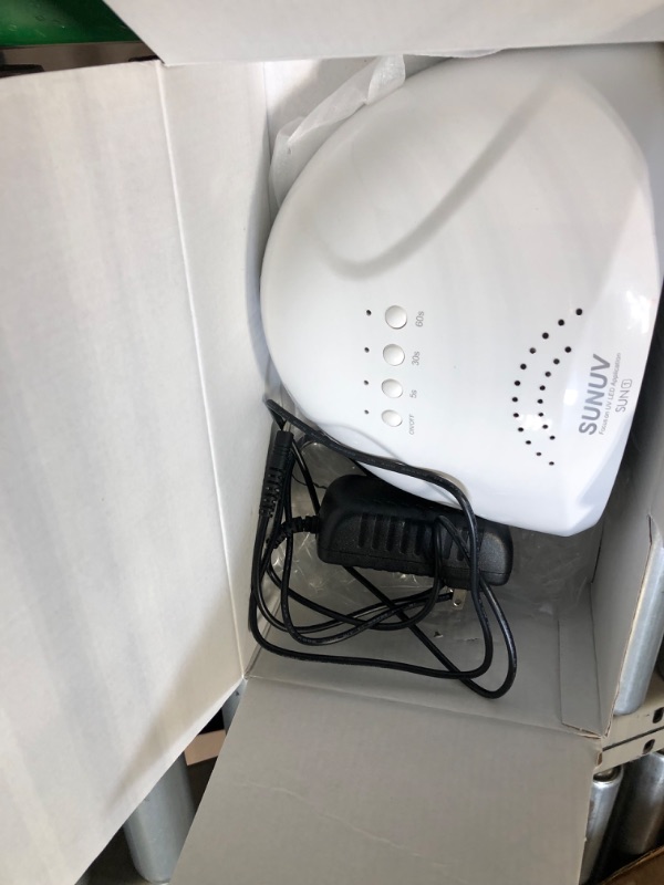 Photo 1 of **USED** UV LED Nail Lamp, SUNUV Gel Nail Polish UV Light for Nails 48W UV Dryer with 3 Timers SUNone