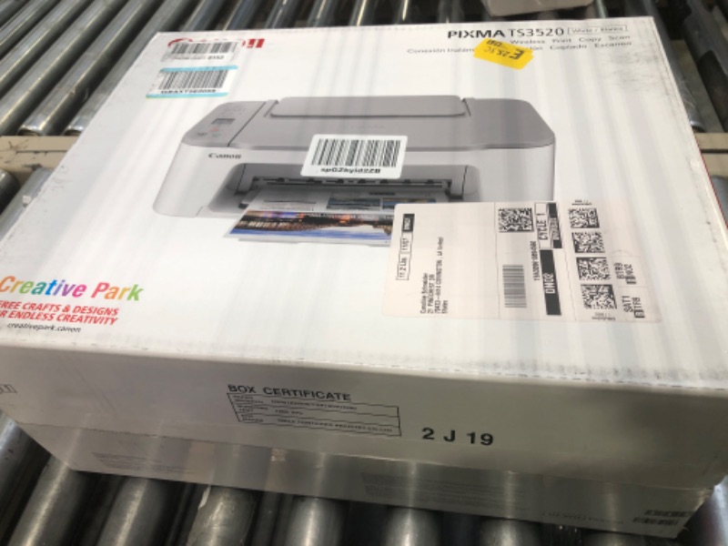 Photo 2 of Canon PIXMA TS3520 Compact Wireless All-in-One Printer, White