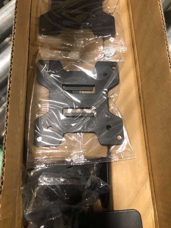 Photo 1 of ErgoFocus Vertical Dual Monitor Stand, Stacked Monitor Mount for 2 Screen Max 32 inches, Computer Monitor Arm Holds up to 17.6 lbs Each, Height Adjustable, Swivel, Tilt Monitor Desk Mount, VESA 75/100