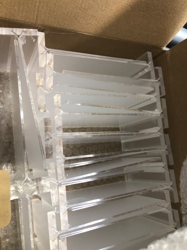 Photo 1 of 30 Packs 4 x 6 Inch Acrylic Sign Holder Clear Table Menu Display Stand Acrylic Stands for Display Standing Menu Flyer Holder Double Sided Clear Acrylic Sign for Office Store Restaurant Meetings