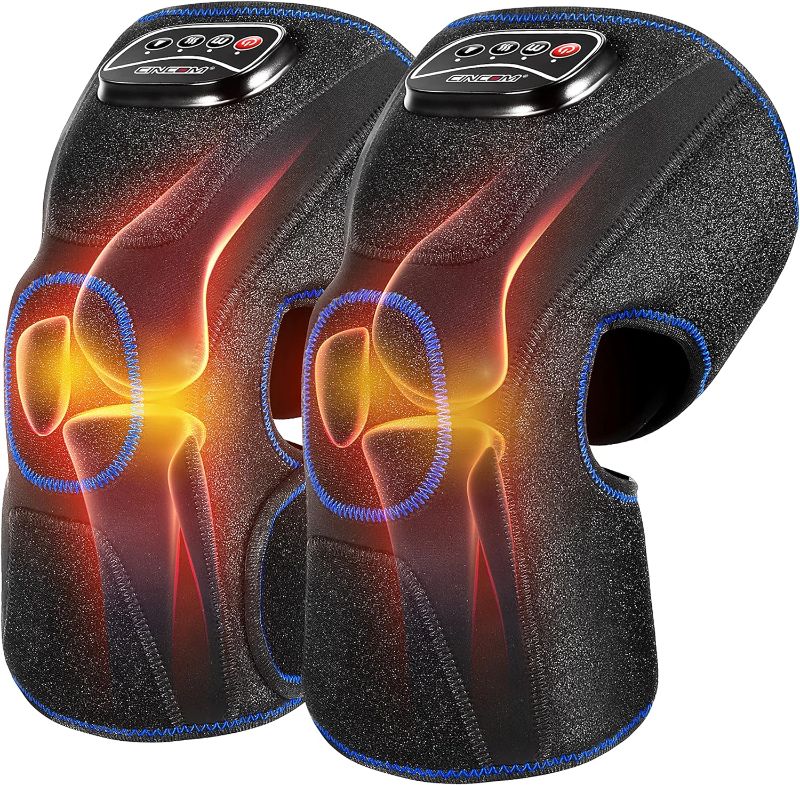 Photo 1 of 
CINCOM Heated Knee Massager, Air Compression Knee Massager with Heat for Pain Relief Knee Brace Wrap for Knee Arthritis,Injury,Joint Pain 3 Modes