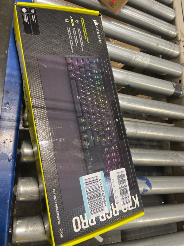 Photo 1 of Corsair K70 RGB PRO Wired Mechanical Gaming Keyboard (CHERRY MX RGB Blue Switches: Tactile and Clicky, 8,000Hz Hyper-Polling, PBT DOUBLE-SHOT PRO Keycaps, Soft-Touch Palm Rest) QWERTY, NA - Black K70 RGB PRO Cherry Blue- Clicky Black