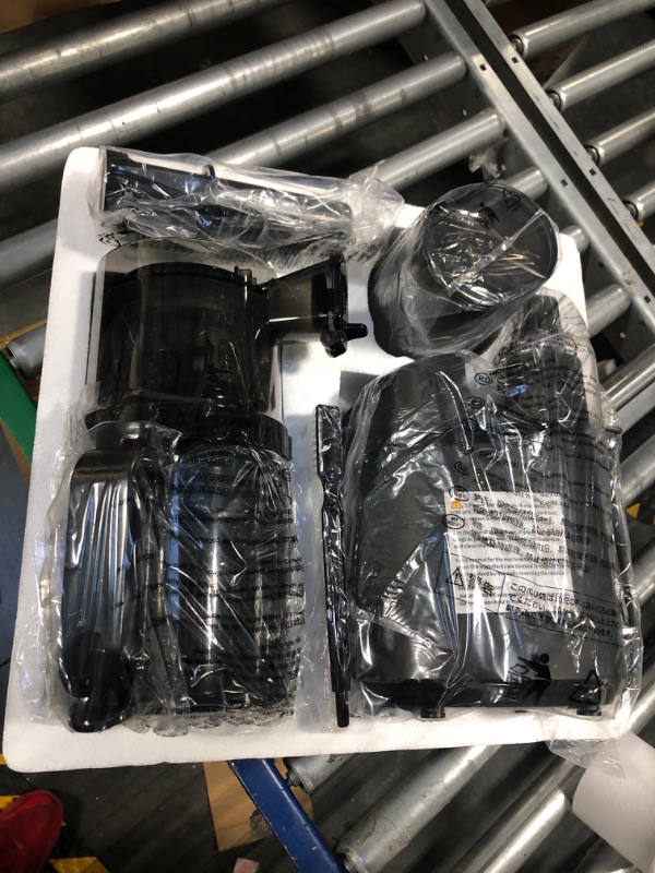 Photo 1 of **USED** Juicer Machines, AMZCHEF 5.3-Inch Self-Feeding Masticating Juicer Fit Whole Fruits & Vegetables, Cold Press Electric Juicer Machines with High Juice Yield, Easy Cleaning, BPA Free, 250W Grey