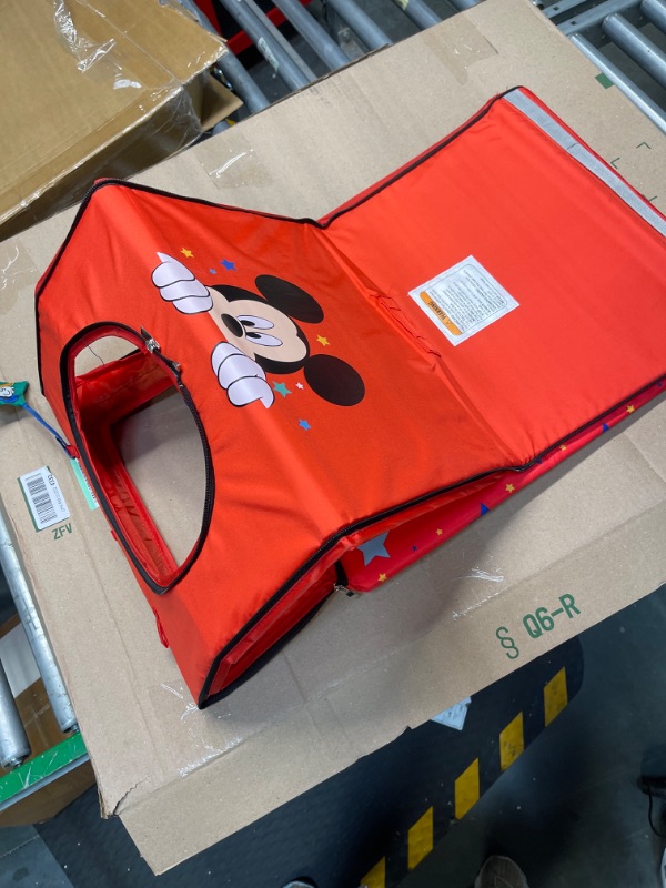 Photo 3 of *** used not complete** Disney Mickey Mouse Sit N Play Portable Activity Seat for Babies by Delta Children – Floor Seat for Infants, 17.5x21x14 Inch (Pack of 1)