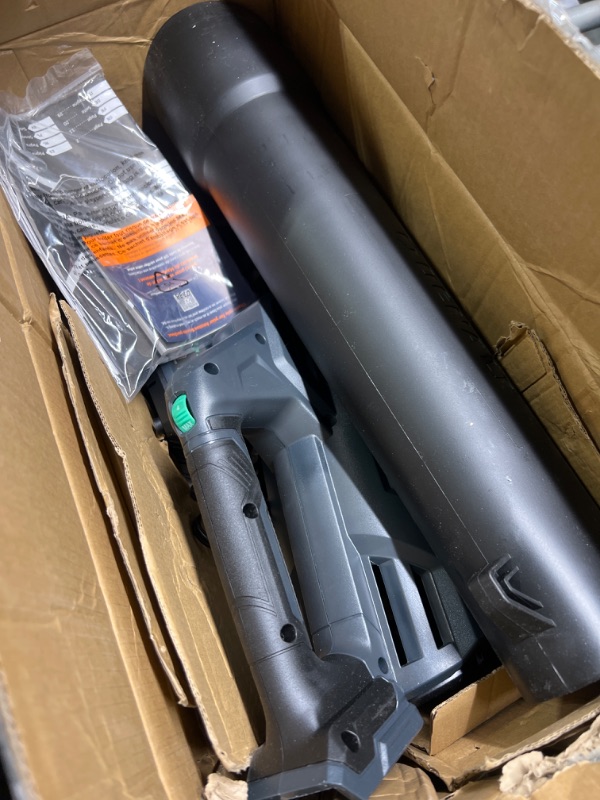 Photo 3 of **no battery*** Amazon Brand - Denali by SKIL 20V Brushless 400 CFM Leaf Blower Kit, & Charger, Blue