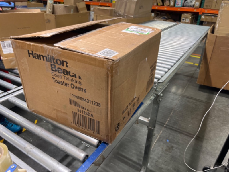 Photo 1 of Hamilton Beach Countertop Toaster Oven, Easy Reach With Roll-Top Door, 6-Slice, Convection (31123D), Silver Silver Toaster Oven