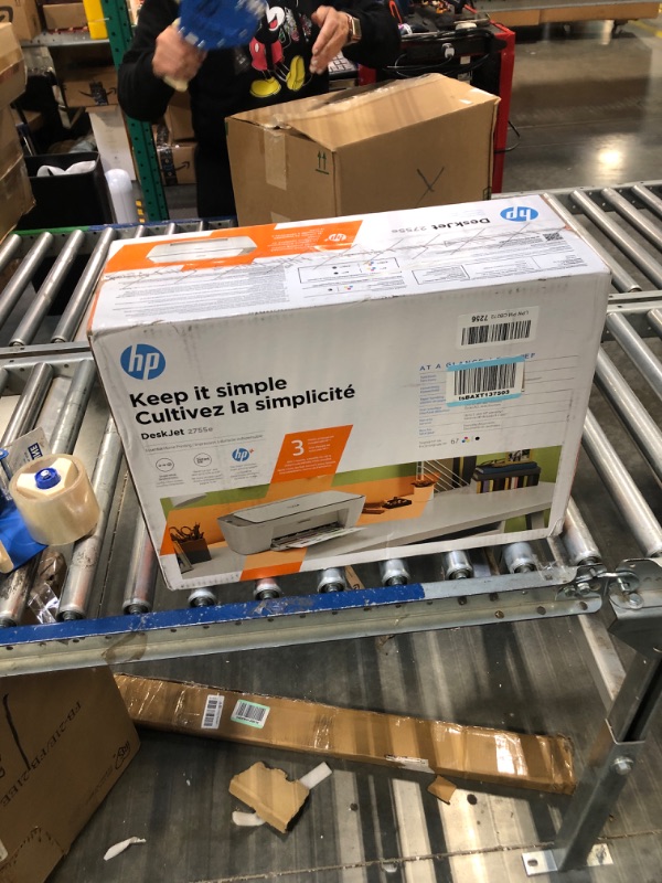 Photo 2 of HP DeskJet 2755e Wireless Color inkjet-printer, Print, scan, copy, Easy setup, Mobile printing, Best-for home, Instant Ink with HP+,white
