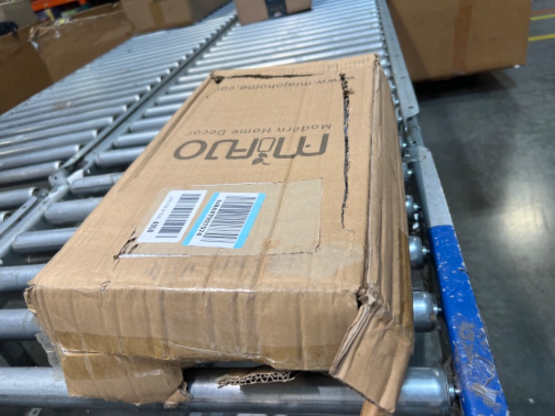 Photo 1 of MIAJO Adjustable Side Table, Couch Tables That Slide Under with Adjustable Height, Bamboo TV Trays for Couch Arm with 360° Rotating Phone Holder, C Shaped Side Table (Natural)