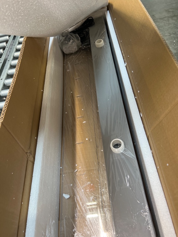 Photo 1 of APONUO Lighted Waterfall Pool Fountain 35.4" RGB LED Pool Fountain Acrylic 7 Color Remote Changing Spillway for Sheer Descent 35.4" x 8.2" x 3"