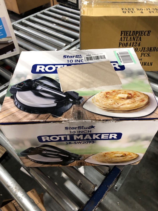 Photo 3 of 10inch Roti Maker by StarBlue with FREE Roti Warmer - The automatic Stainless Steel Non-Stick Electric machine to make Indian style Chapati, Tortilla, Roti AC 110V 50/60Hz 1200W SB-SW2093