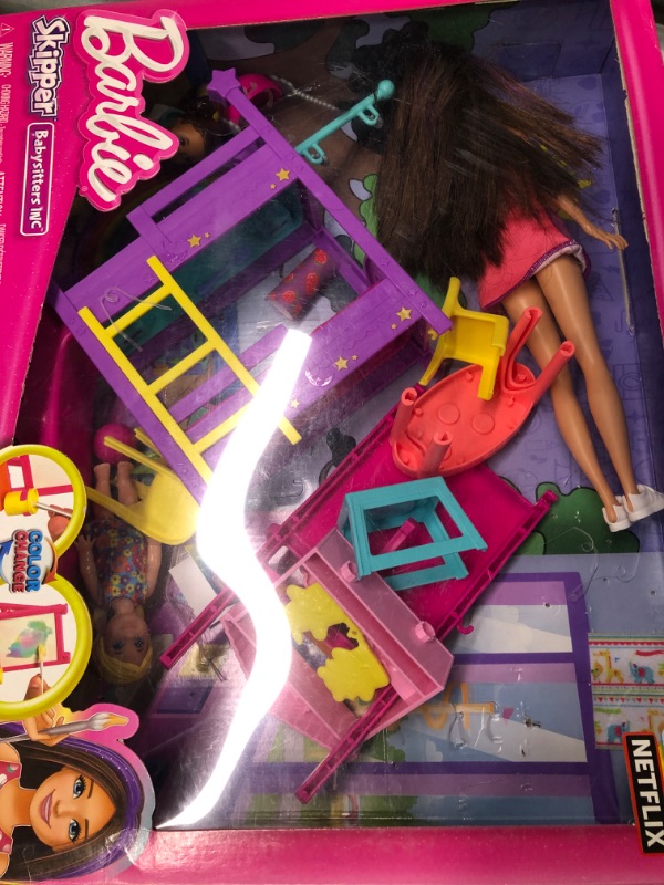 Photo 2 of Barbie Skipper First Jobs Daycare Playset With 3 Dolls, Furniture & Accessories