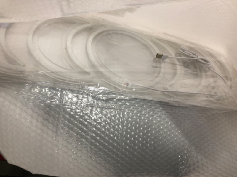 Photo 1 of Moon Phases Neon Sign LED Boho Wall Art Neon Lights for Bedroom Moon Phases Wall Decor USB Night Neon Room Decor for Living Room, Kitchen, Bathroom, Office Decor