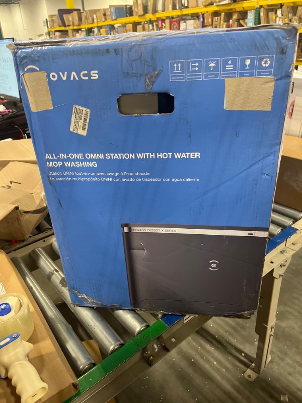 Photo 2 of ** USED FOR PARTS** ECOVACS DEEBOT X2 Omni Robot Vacuum and Mop, 8000Pa Suction, 15mm Auto Mop Lift, Omni Station with Hot Water Mop Washing, Self-Emptying, Hot Air Drying, Auto-Refill, Obstacle Avoidance,Black