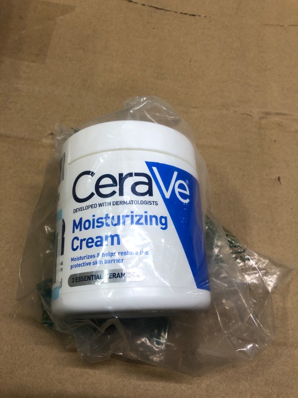 Photo 2 of CeraVe Moisturizing Cream | Body and Face Moisturizer for Dry Skin | Body Cream with Hyaluronic Acid and Ceramides | Hydrating Moisturizer | Fragrance Free Non-Comedogenic | 19 Ounce 19oz Cream