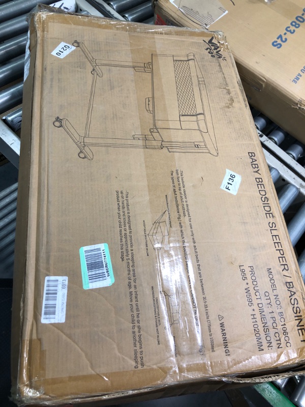 Photo 1 of VaVaSoo Rocking Bassinet for Baby Automatic Bedside Sleeper Electric Smart Bedside Crib with Wheels, 3 in 1 Co Sleeper for Newborn/Infant 10 Heights Adjustable, Dark Grey