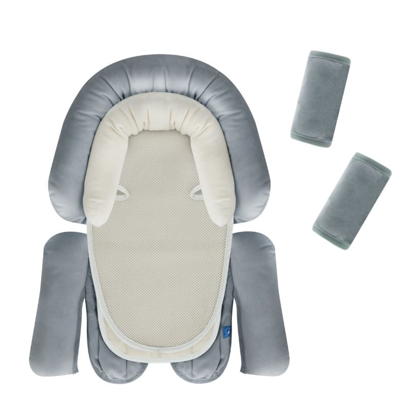 Photo 1 of COOLBEBE Upgraded 3-in-1 Babybody Support & Strap Covers Set for Newborn Infant Toddler - Extra Soft Car Seat Insert Cushion Pad, Perfect for Carseats, Strollers, Swing
