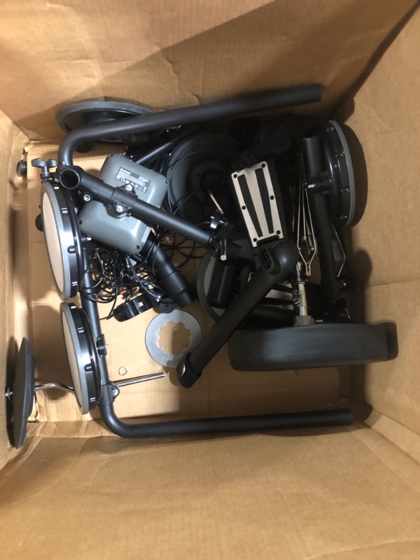 Photo 2 of ** unknown if functional, can use for parts***
Donner DED-70 Electric Drum Set, Quiet Electronic Drum Kit for Beginner with Mesh Pad, Portable Drum Set Support Portable Charger Supply, Drum Throne, Sticks Headphone, Kids Christmas Birthday Gif Kids/Teenag