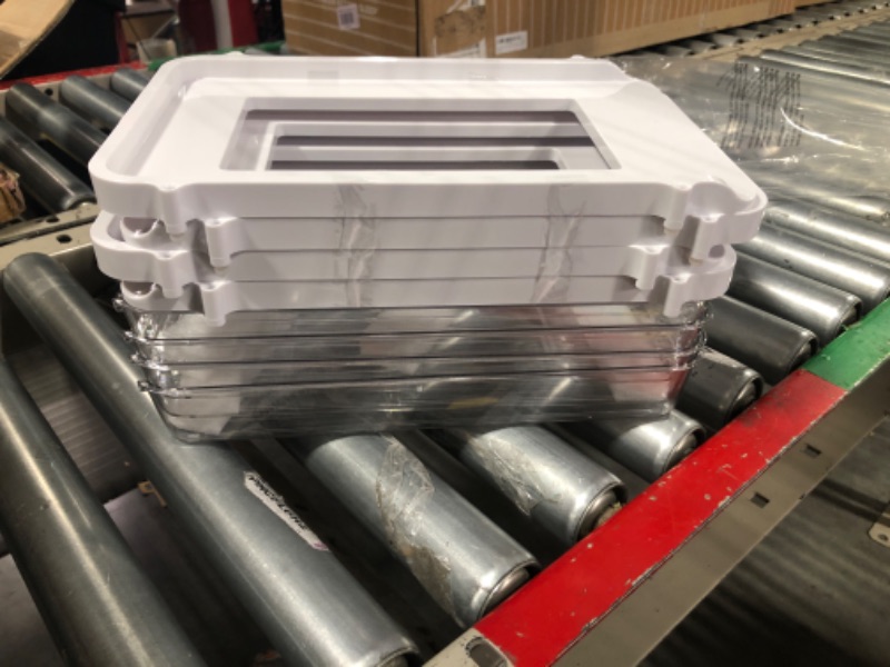 Photo 1 of Box File Organizer Drawer Organizer Plastic Drawers Small Plastic Container Document Organizer Folder Office Storage 36.5X24.3X13CM Transparent