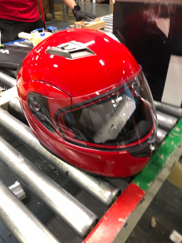 Photo 1 of ** BLUETOOTH NOT WORKING HELMET ONLY SLIGHT CRACS *** ILM Bluetooth Integrated Modular Flip up Full Face Motorcycle Helmet Model 953
