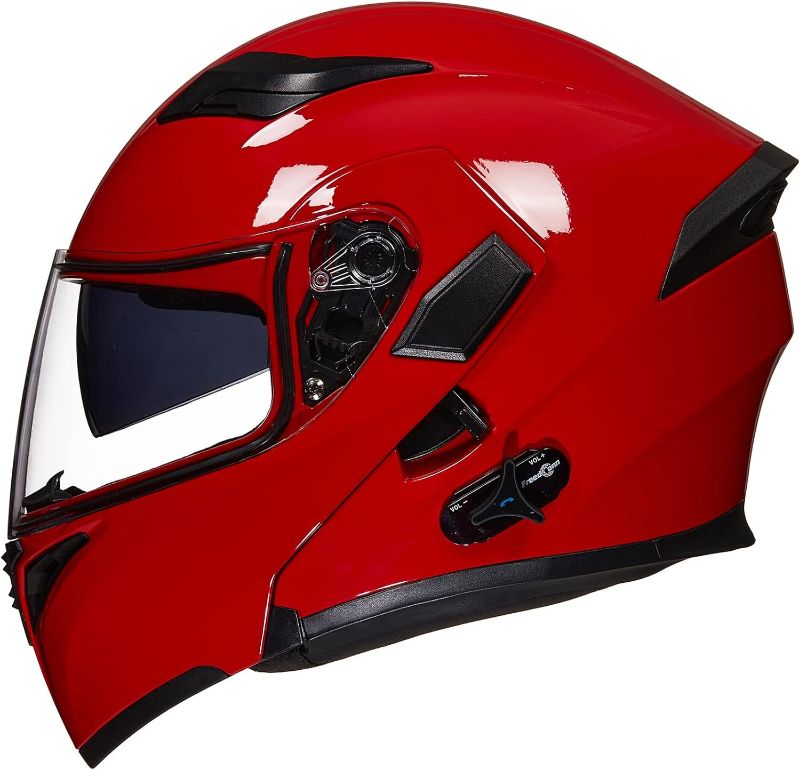 Photo 1 of ** BLUETOOTH NOT WORKING HELMET ONLY SLIGHT CRACS *** ILM Bluetooth Integrated Modular Flip up Full Face Motorcycle Helmet Model 953
