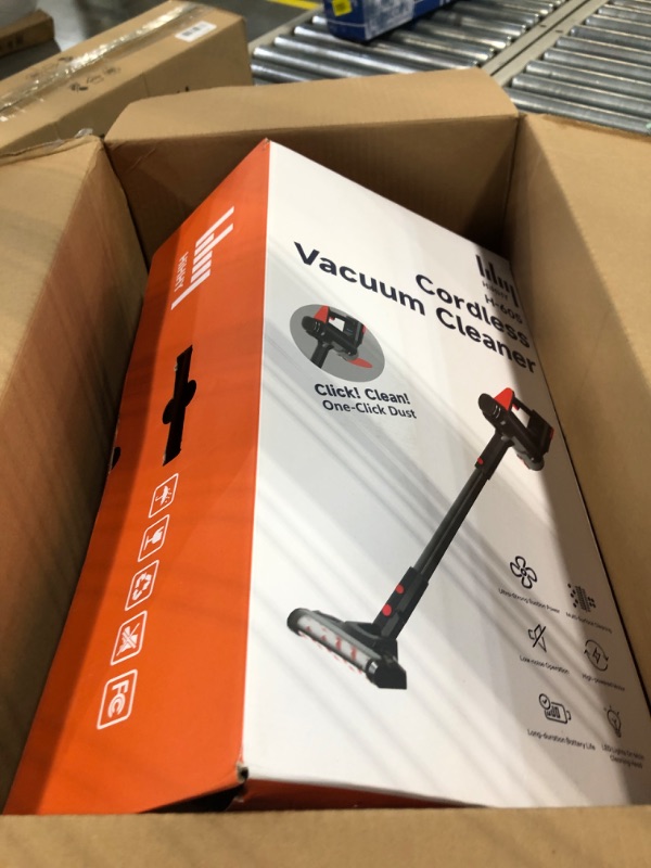 Photo 2 of Hihhy Cordless Vacuum Cleaner, Stick Vacuum 30 Kpa Powerful Suction, 35 Mins Runtime Rechargeable Portable Handheld Vac, Detachable Battery & LED for Home, Hardwood Floor, Pet Hair (3 Years Warranty)
