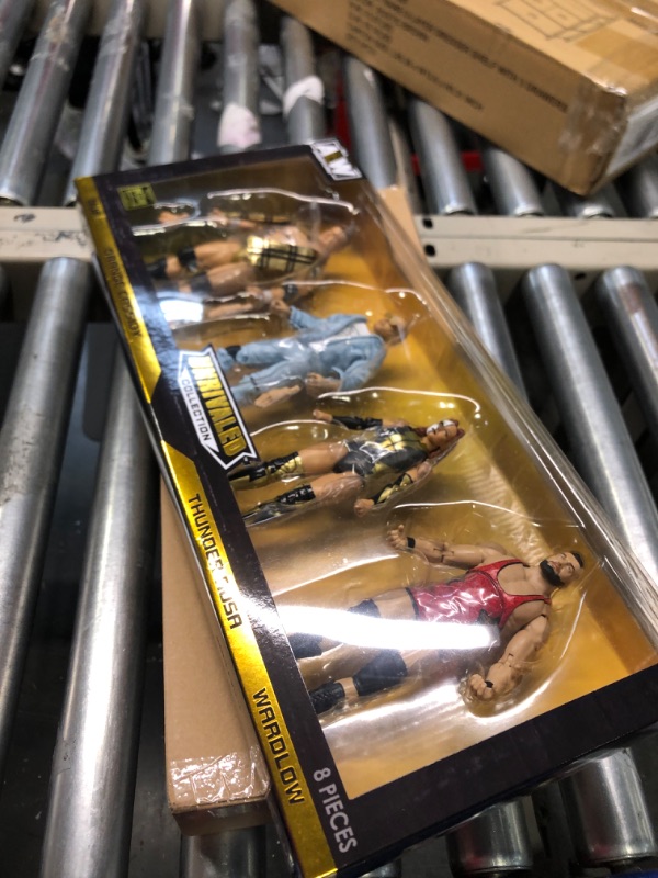 Photo 1 of All Elite Wrestling AEW Unrivaled Champion 4 Pack - Four 6-Inch Figures with Title Belts and Accessories - Amazon Exclusive