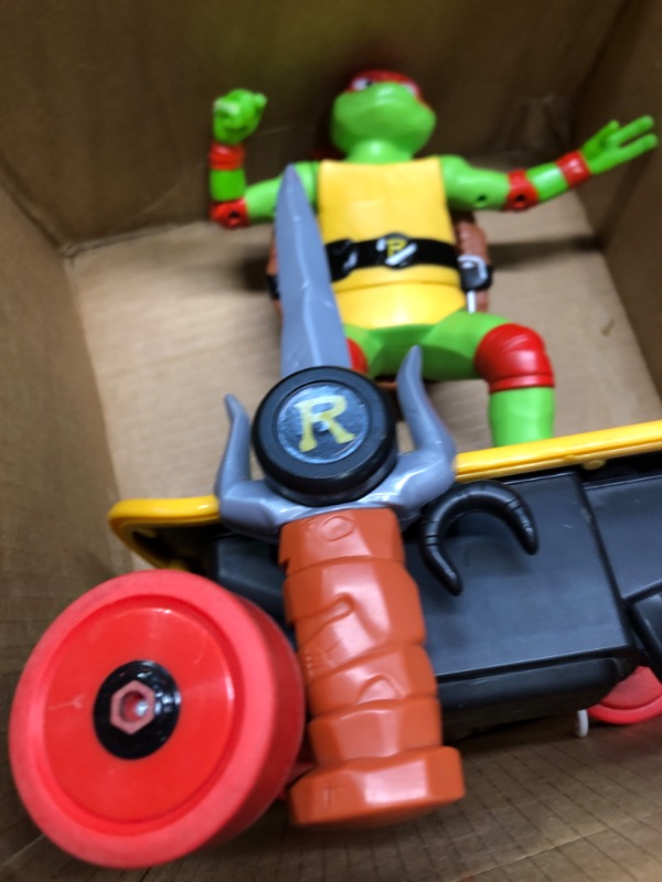 Photo 3 of **DOESN'T GO FORWARD** Teenage Mutant Ninja Turtles Raphael Cowabunga Skate RC - Imitates Real Skate Tricks - 2.4 GHz Remote Control - Ages 3+
