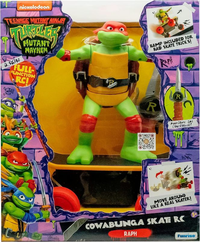 Photo 1 of **DOESN'T GO FORWARD** Teenage Mutant Ninja Turtles Raphael Cowabunga Skate RC - Imitates Real Skate Tricks - 2.4 GHz Remote Control - Ages 3+
