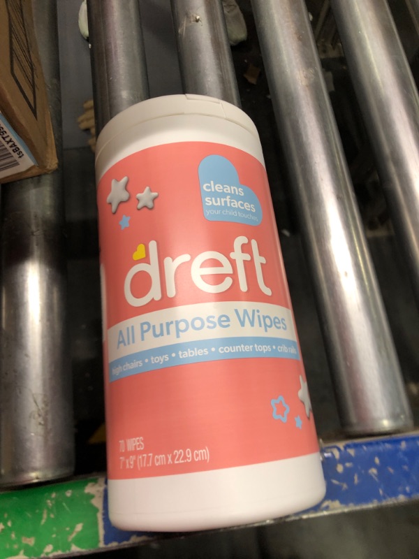 Photo 4 of Dreft Multi-Surface All-Purpose Gentle Cleaning Wipes for Baby Toys, Car Seat, High Chair & More, 70 Count (Pack of 4) All Purpose Wipes, Pack of 4