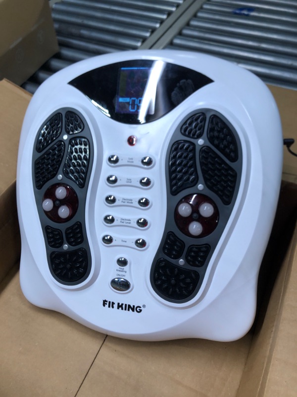 Photo 3 of FIT KING EMS Foot Massagers for Neuropathy, Foot Circulation Stimulator Machine with EMS TENS Pads, Electric Feet Massager Machine for Neuropathy & Plantar Fasciitis, Nerve Muscle Stimulator Device