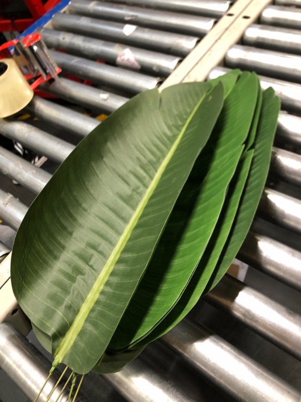 Photo 4 of  Bird of Paradise Artificial Plant, Comes with Black Pot, Large,Vibrant Banana Leaf Design, Faux Plants Indoor, Floor Plants for Living Room Decor, Ideal for Home Garden & Office