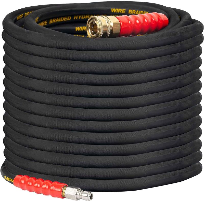 Photo 1 of ***NOT EXACT***
Xiny Tool Pressure Washer Hose with  Quick Connect,High Tensile Wire Braided Power Washer Hose for Cars, Swimming Pool, Floors
