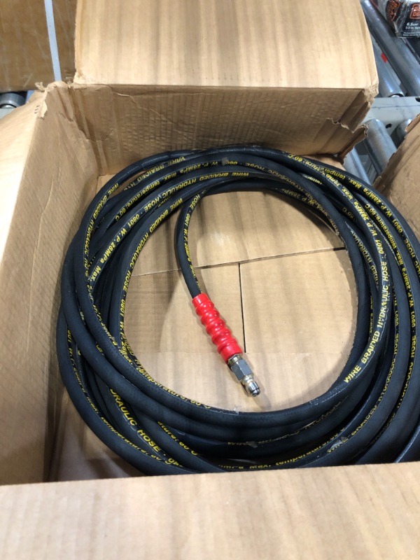 Photo 2 of ***NOT EXACT***
Xiny Tool Pressure Washer Hose with  Quick Connect,High Tensile Wire Braided Power Washer Hose for Cars, Swimming Pool, Floors
