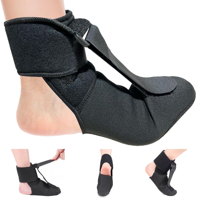 Photo 2 of ***not exact***
SUNHEAL Plantar Fasciitis Night Splint Sock, Night Splint Plantar Fasciitis Women Men, Adjustable Plantar Fasciitis Relief Brace for Achilles Tendonitis Foot Drop Heel Pain (Medium)