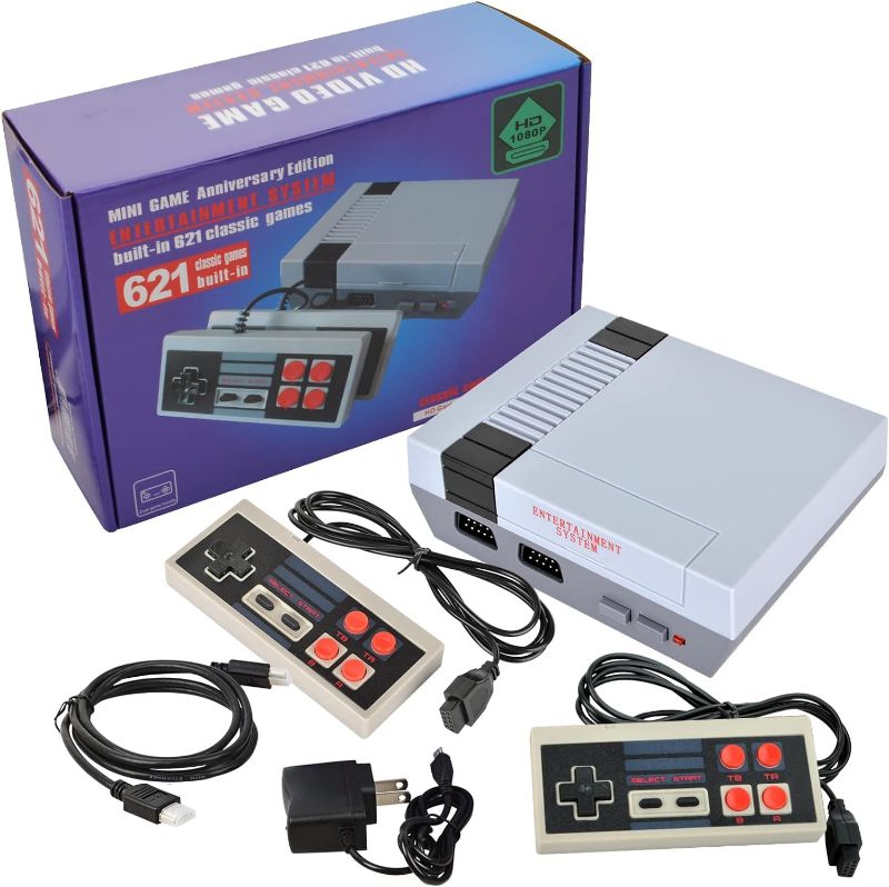 Photo 1 of Retro Classic Game Console,HDMI Classic Retro Game Console Built-in 621 Game,Dual Control 8-Bit Handheld Game Player for TV Video, Christmas/Birthday/Thanksgiving/Valentine Gift